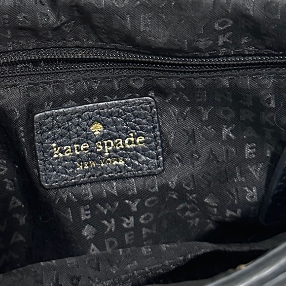 Kate Spade Purse, Black, with shoulder strap - Picture 9 of 11